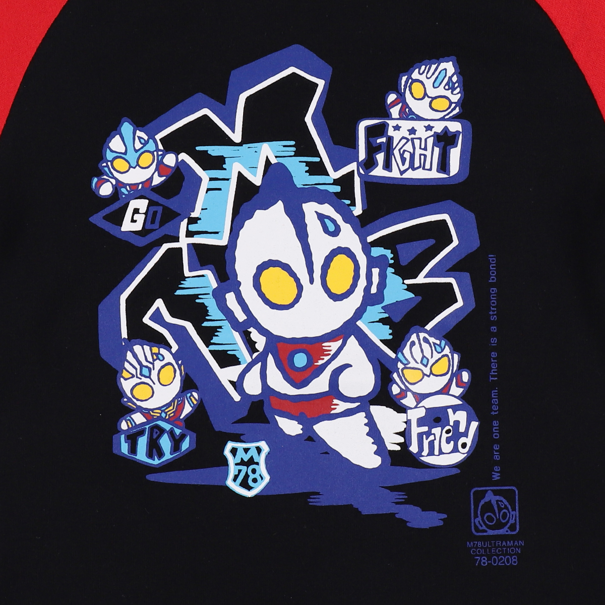 M78ウルトラマン ラグラン長袖Tシャツ M78 レッド 48464 《ウルトラマンSHOP限定》