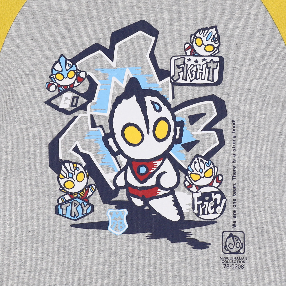 M78ウルトラマン ラグラン長袖Tシャツ M78 イエロー 48468 《ウルトラマンSHOP限定》